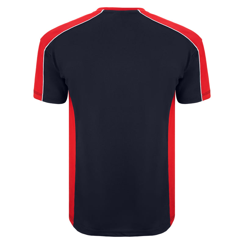 Load image into Gallery viewer, Avocet Wicking T-Shirt Navy/Red 200GSM