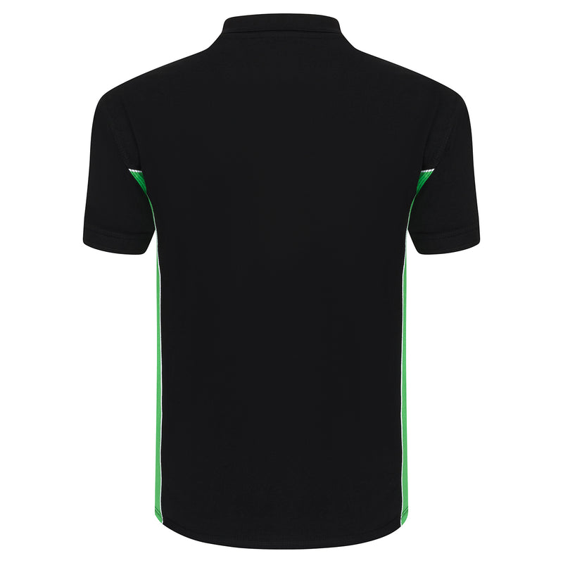 Load image into Gallery viewer, Silverswift Poloshirt Black/Lime Green 220GSM