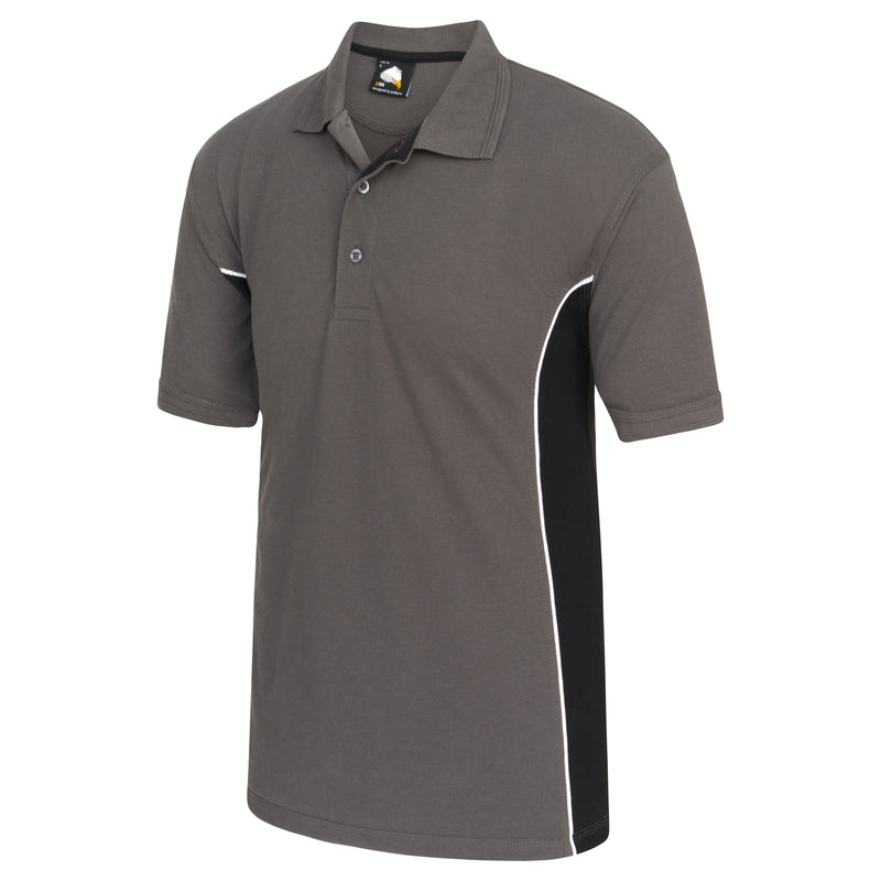 Load image into Gallery viewer, Silverswift Poloshirt Graphite/Black 220GSM