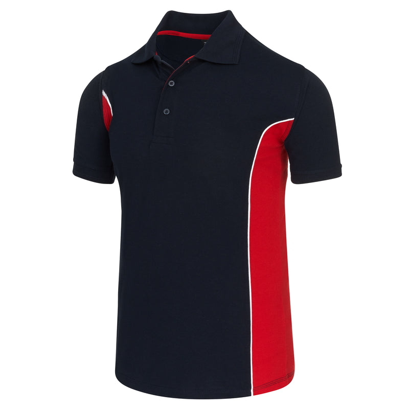 Load image into Gallery viewer, Silverswift Poloshirt Navy/Red 220GSM