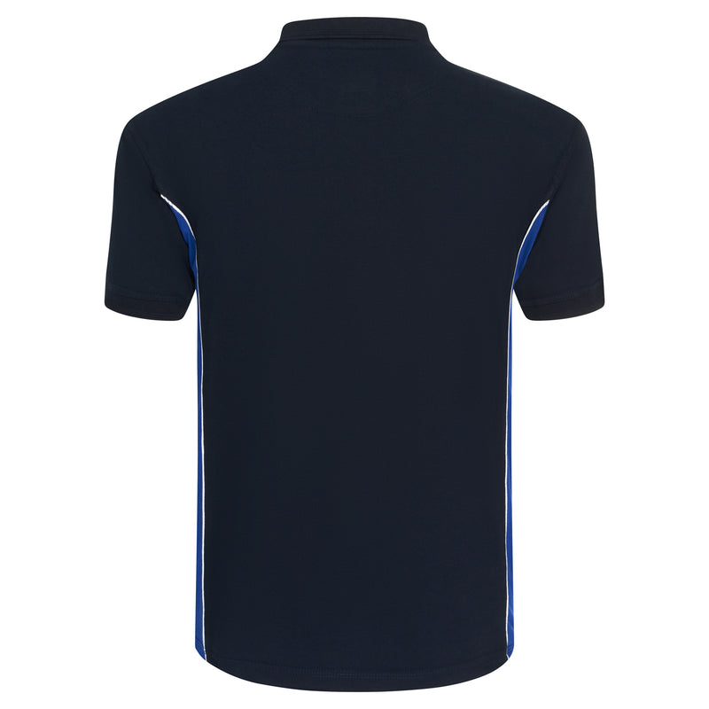 Load image into Gallery viewer, Silverswift Poloshirt Navy/Royal Blue 220GSM