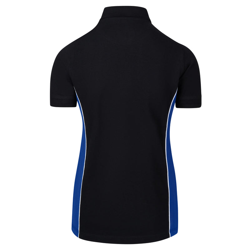 Load image into Gallery viewer, Silverswift Ladies Poloshirt Navy Blue/Royal Blue 220GSM