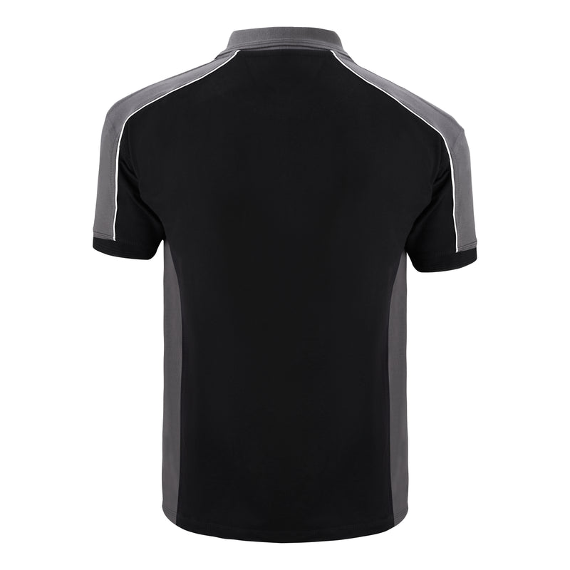 Load image into Gallery viewer, Avocet Poloshirt Black/Graphite 220GSM