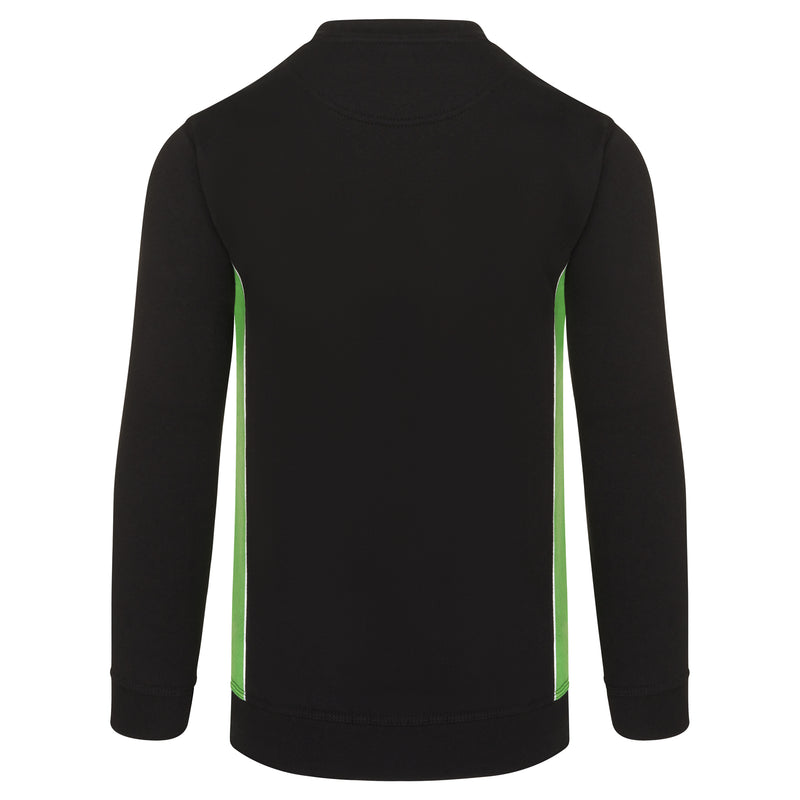 Load image into Gallery viewer, Silverswift Sweatshirt Black/Lime Green 320gsm