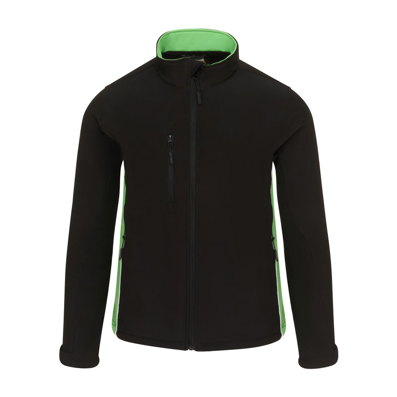 Load image into Gallery viewer, Silverswift Softshell 3 Layer Jacket Black/Lime Green 320gsm