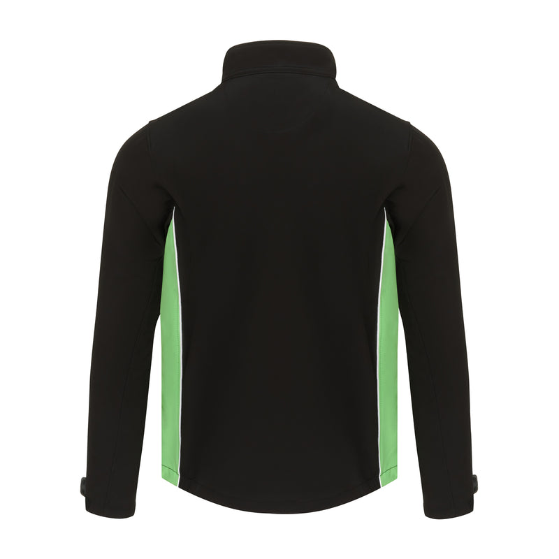 Load image into Gallery viewer, Silverswift Softshell 3 Layer Jacket Black/Lime Green 320gsm