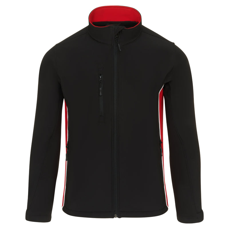 Load image into Gallery viewer, Silverswift Softshell 3 Layer Jacket Black/Red 320gsm
