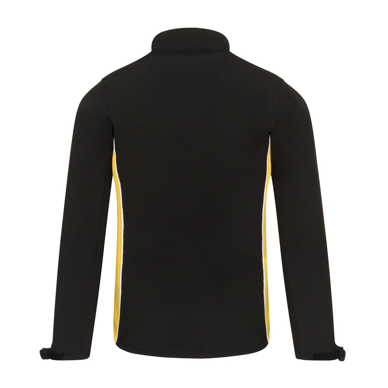 Load image into Gallery viewer, Silverswift Softshell 3 Layer Jacket Black/Yellow 320gsm