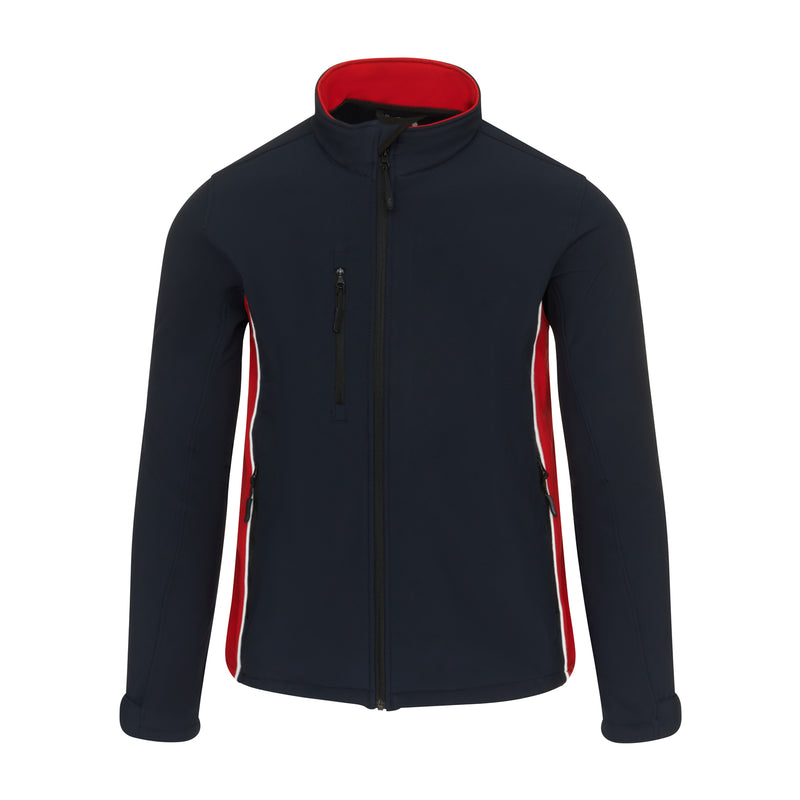 Load image into Gallery viewer, Silverswift Softshell 3 Layer Jacket Navy/Red 320gsm