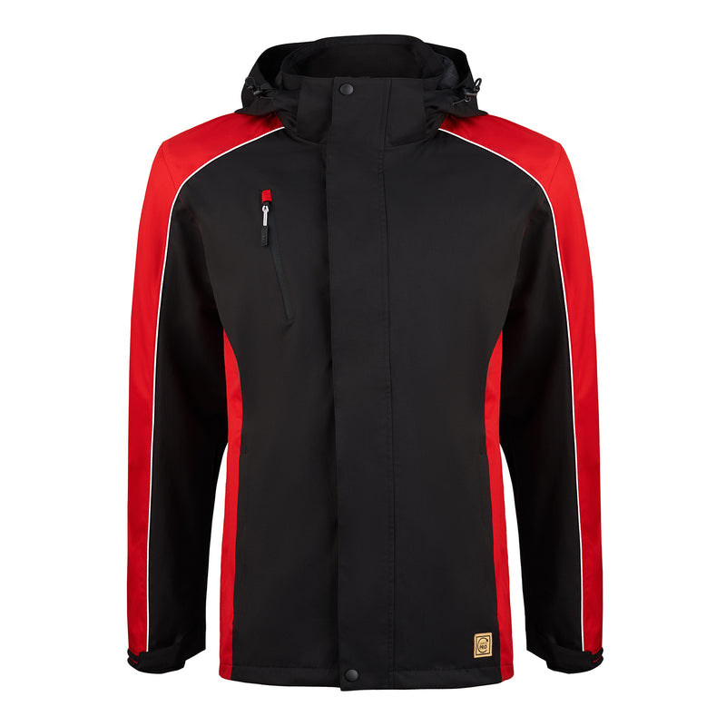 Load image into Gallery viewer, Avocet EarthPro® GRS Outer Shell Jacket Black/Red