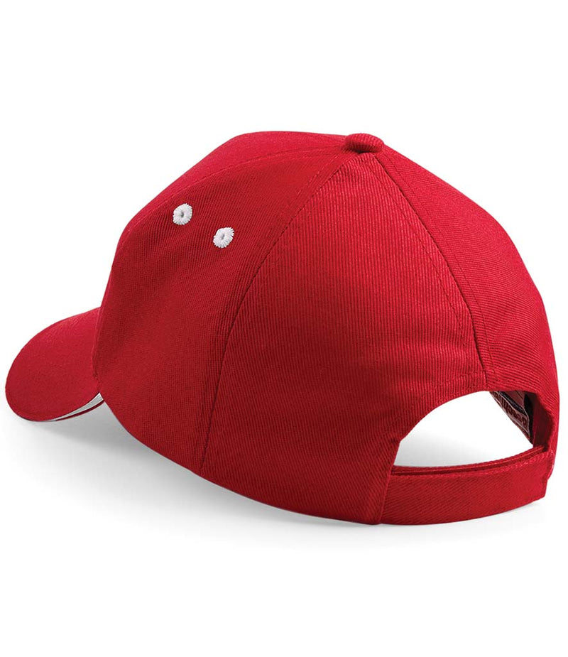 Load image into Gallery viewer, Beechfield 5 Panel Cap Red/White