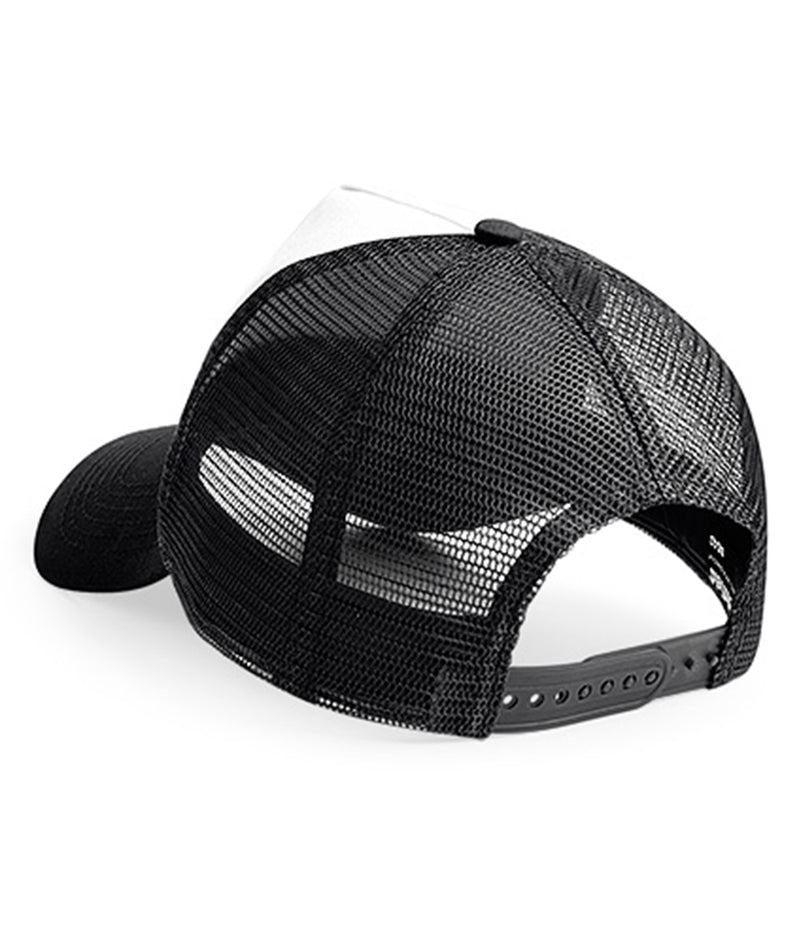 Load image into Gallery viewer, Beechfield Snapback Trucker Cap | Black/White