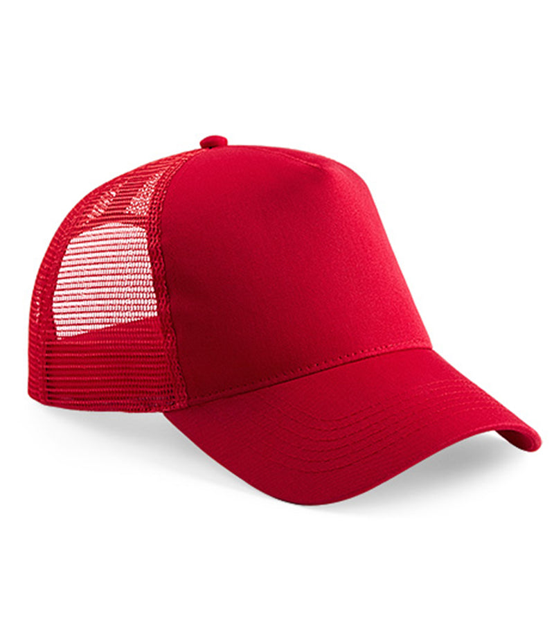 Load image into Gallery viewer, Beechfield Snapback Trucker Cap | Classic Red