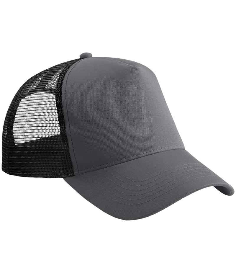 Load image into Gallery viewer, Beechfield Snapback Trucker Cap | Graphite Grey/Black