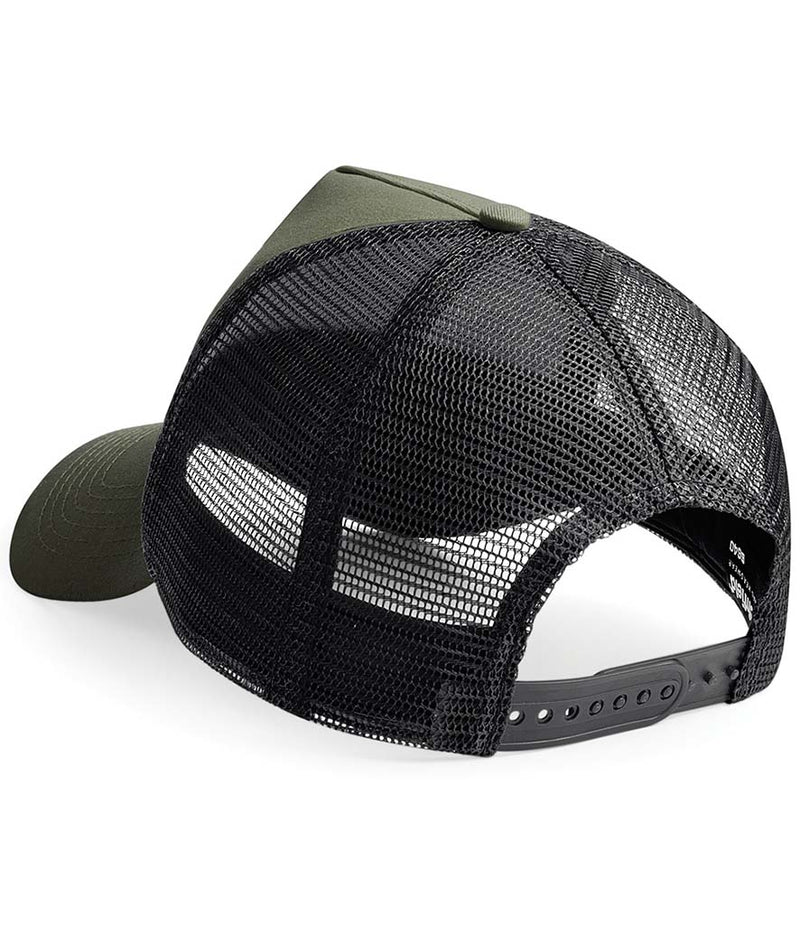 Load image into Gallery viewer, Beechfield Snapback Trucker Cap | Olive Green/Black