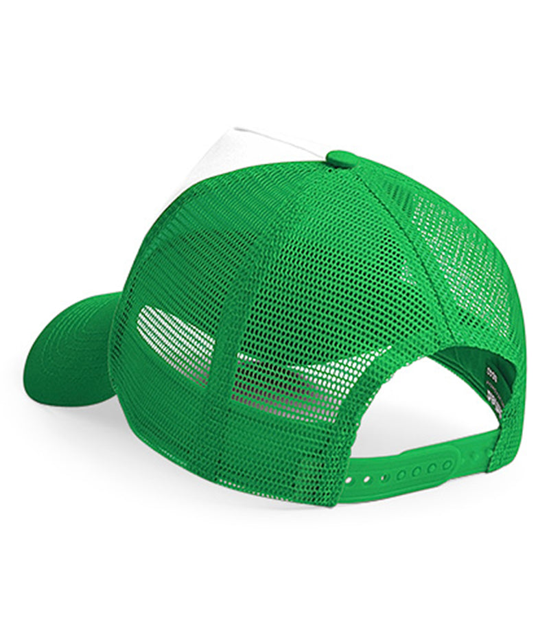 Load image into Gallery viewer, Beechfield Snapback Trucker Cap | Green/White