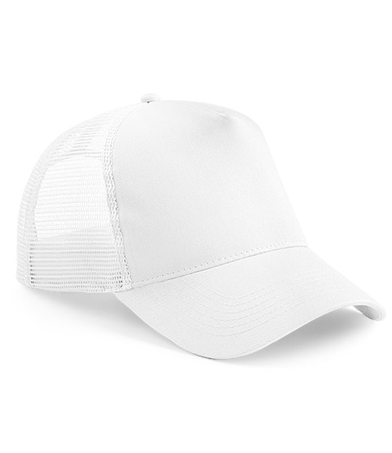 Load image into Gallery viewer, Beechfield Snapback Trucker Cap | White