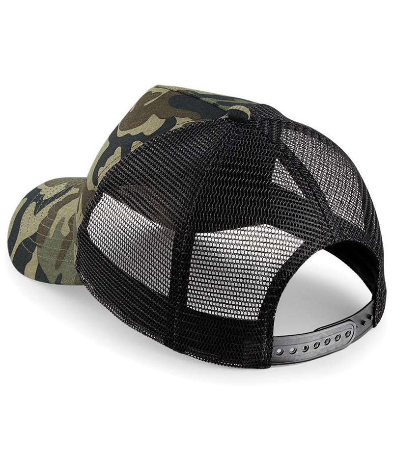 Load image into Gallery viewer, Beechfield Camo Snapback Trucker Cap BB694