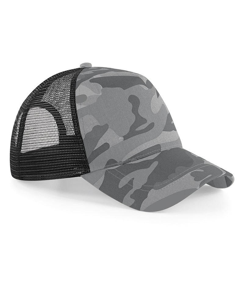 Load image into Gallery viewer, Beechfield Camo Snapback Trucker Cap BB694