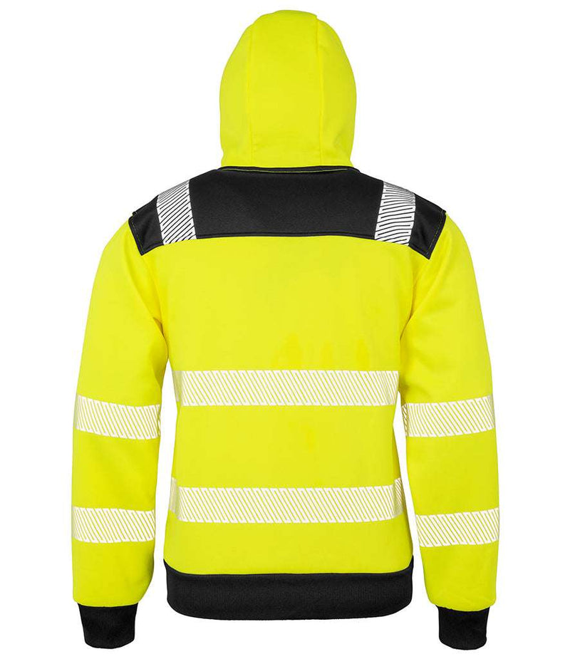 Load image into Gallery viewer, Result Genuine Recycled Safety Zip Hoodie RS503
YELLOW/BACK