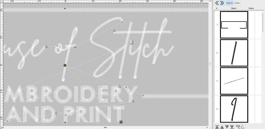 screen shot digitising