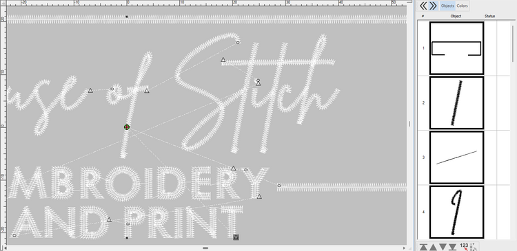 screen shot digitising