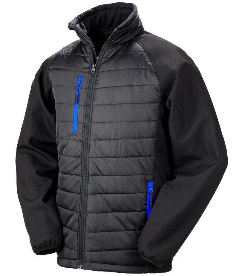 Load image into Gallery viewer, Result Genuine Recycled Compass Padded Jacket RS237
BLACK/BLUE