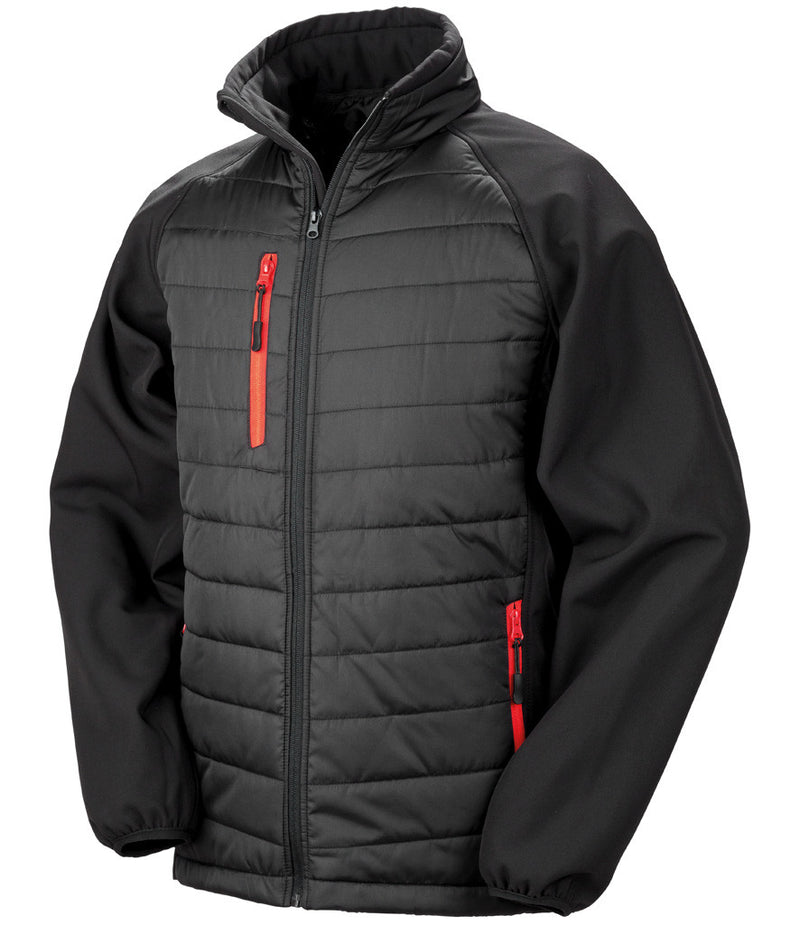 Load image into Gallery viewer, Result Genuine Recycled Compass Padded Jacket RS237
BLACK/RED