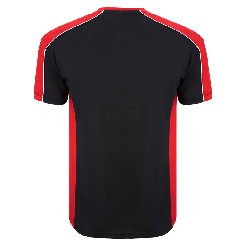 Load image into Gallery viewer, Avocet Wicking T-Shirt Black/Red 200GSM

