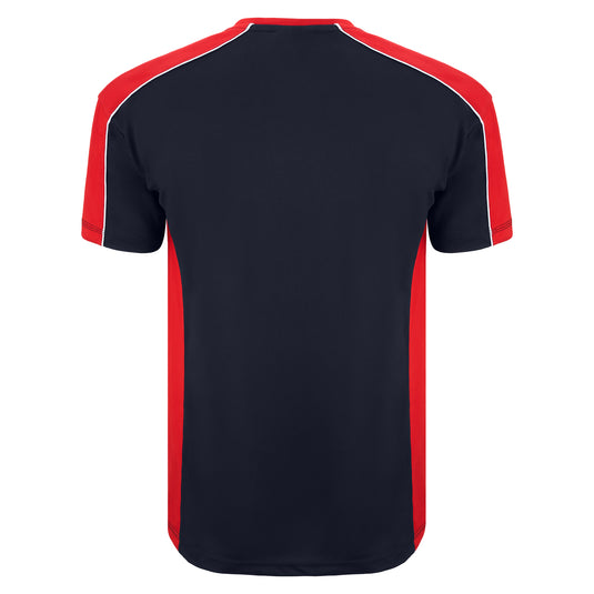 Avocet Wicking T-Shirt Navy/Red 200GSM