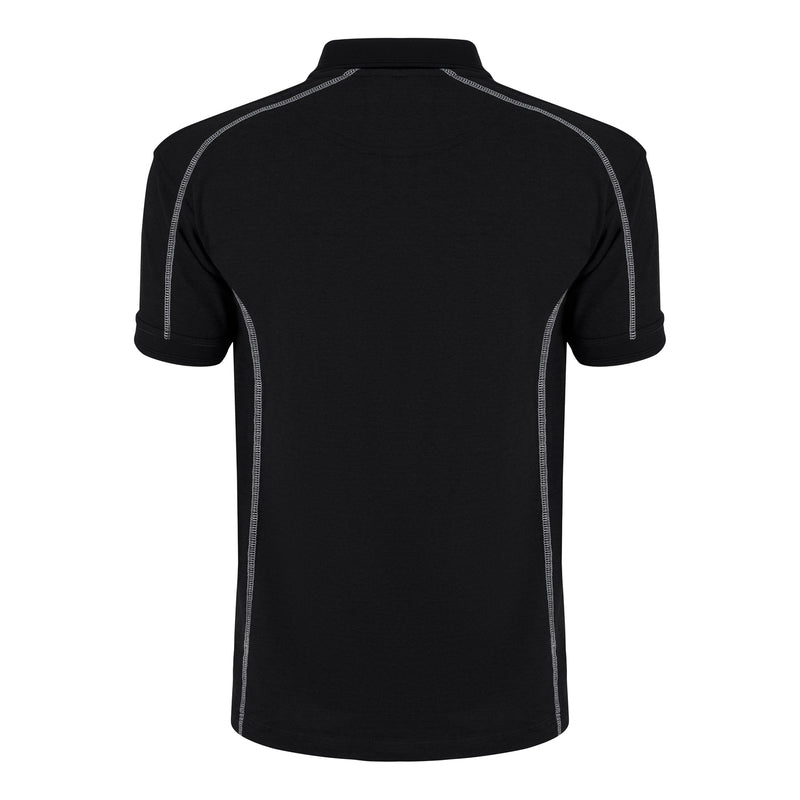 Load image into Gallery viewer, Crane Poloshirt Black 220GSM
