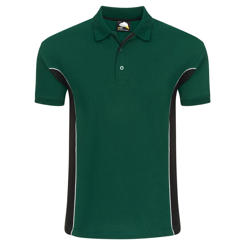 Load image into Gallery viewer, Silverswift Poloshirt Bottle Green/Black 220GSM
