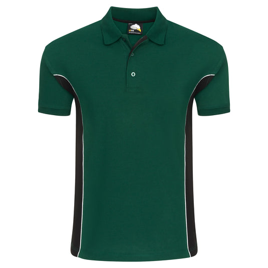 Silverswift Poloshirt Bottle Green/Black 220GSM