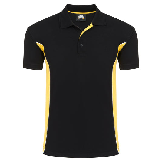 Silverswift Poloshirt Black/Yellow 220GSM