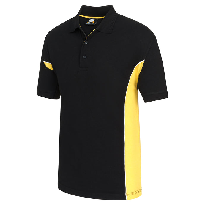 Silverswift Poloshirt Black/Yellow 220GSM