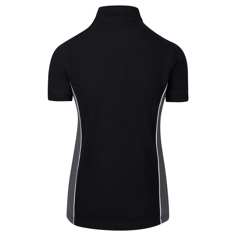 Load image into Gallery viewer, Silverswift Ladies Poloshirt Black/Graphite 220GSM
