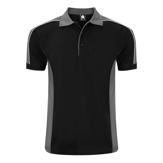 Avocet Poloshirt Black/Graphite 220GSM