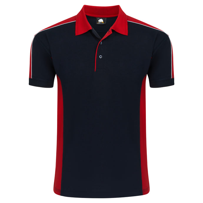 Avocet Poloshirt Black/Red 220GSM