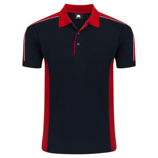 Avocet Poloshirt Black/Red 220GSM