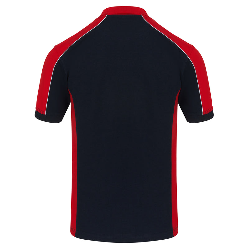 Load image into Gallery viewer, Avocet Poloshirt Black/Red 220GSM
