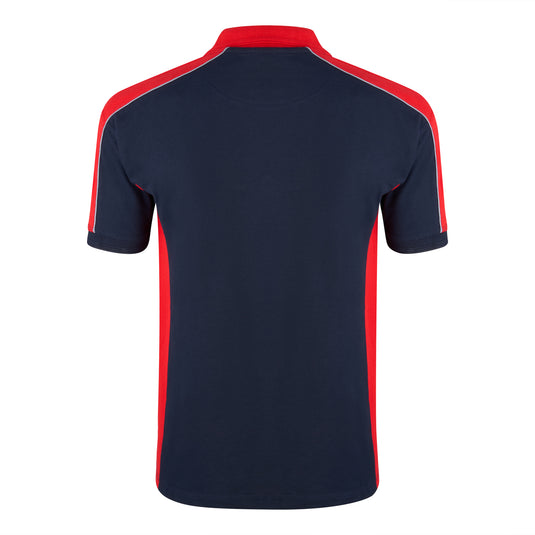 Avocet Poloshirt Navy Blue/Red 220GSM