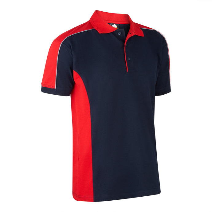 Avocet Poloshirt Navy Blue/Red 220GSM