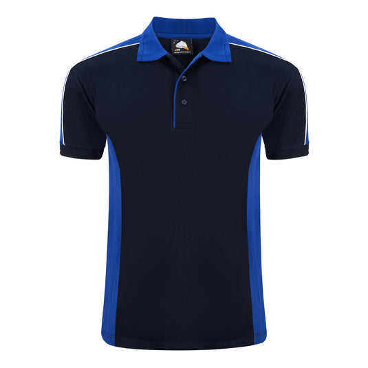 Avocet Poloshirt Navy Blue/Royal Blue 220GSM