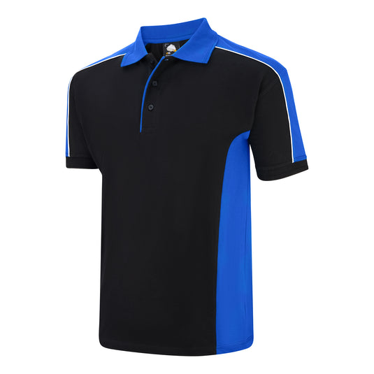 Avocet Poloshirt Navy Blue/Royal Blue 220GSM