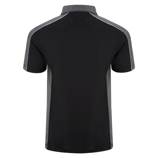 Avocet Wicking Poloshirt Black/Graphite 200GSM