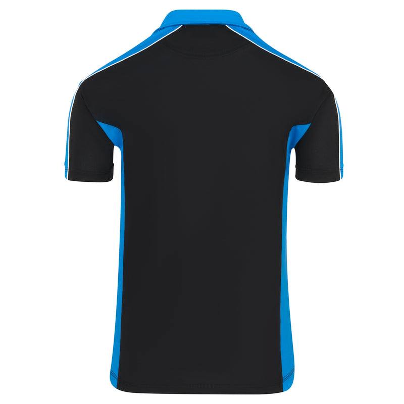 Load image into Gallery viewer, Avocet Wicking Poloshirt Black/Reflex 200GSM
