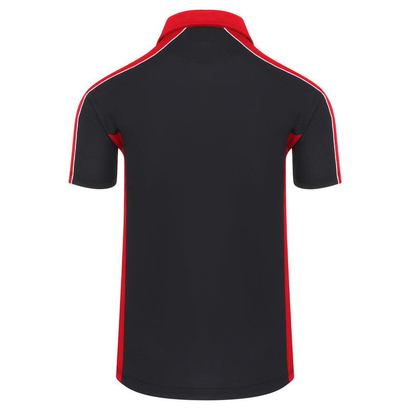 Load image into Gallery viewer, Avocet Wicking Poloshirt Navy/Red 200GSM
