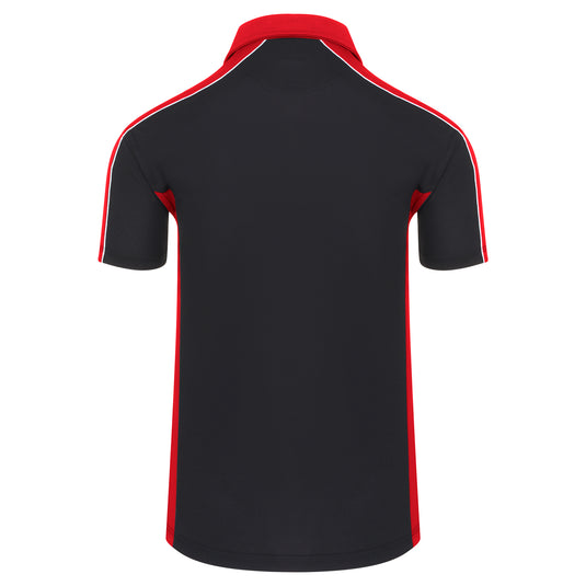 Avocet Wicking Poloshirt Navy/Red 200GSM