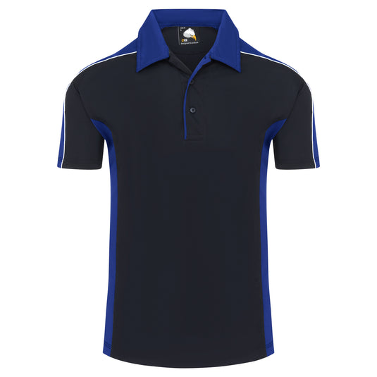 Avocet Wicking Poloshirt Navy/Royal Blue 200GSM