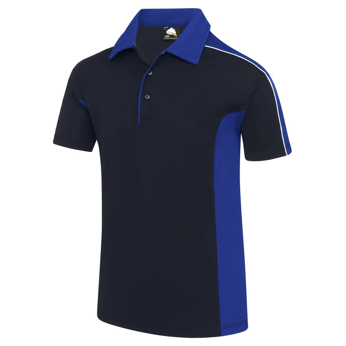 Avocet Wicking Poloshirt Navy/Royal Blue 200GSM